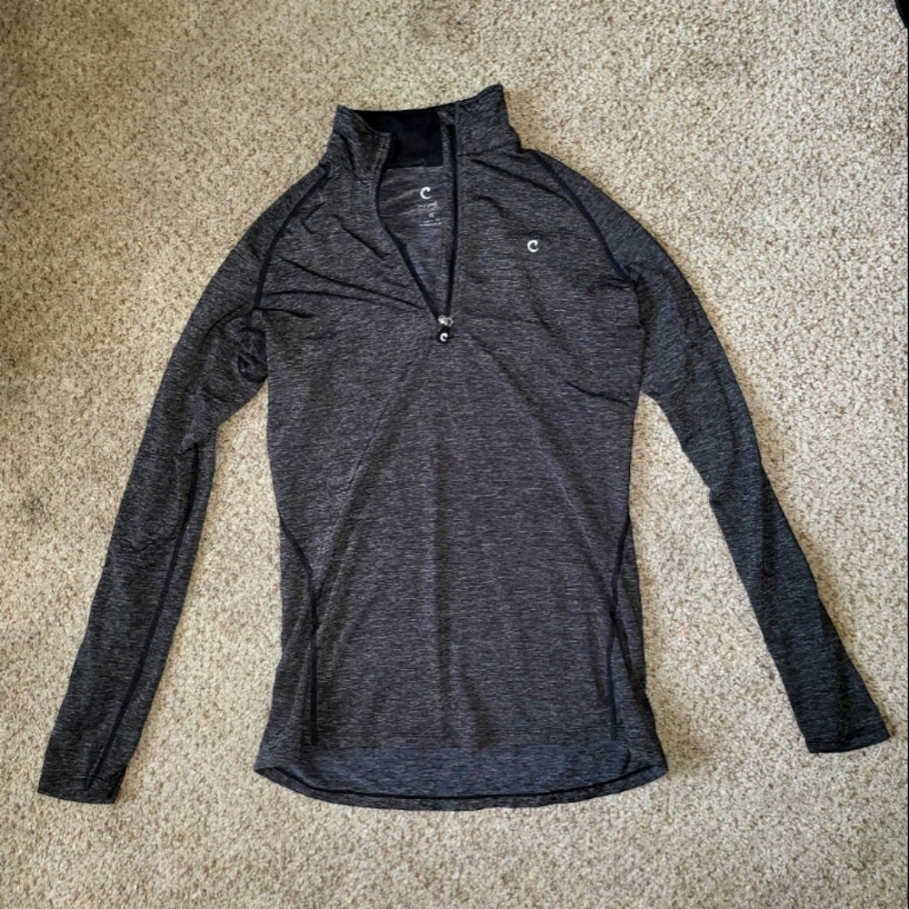 Grey Workout Long Sleeve Top